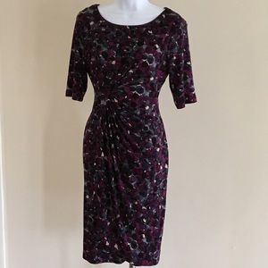 Connected Apparel Side Ruching Dress